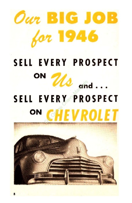 1946 Chevrolet Sell Every Prospect Booklet Page 5